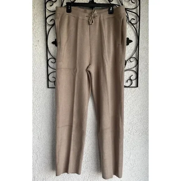 Figs Knit Loungewear Pants - Size XL - Latte Oatmeal - Picture 2 of 11